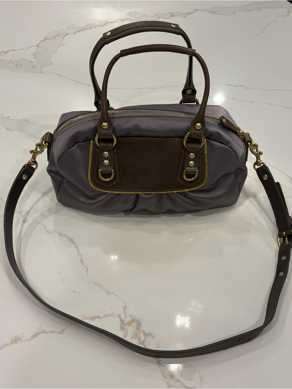 Coach Amanda Satin Mini Satchel - Picture 3 of 6
